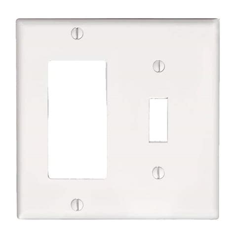 leviton decora white 2 gang.